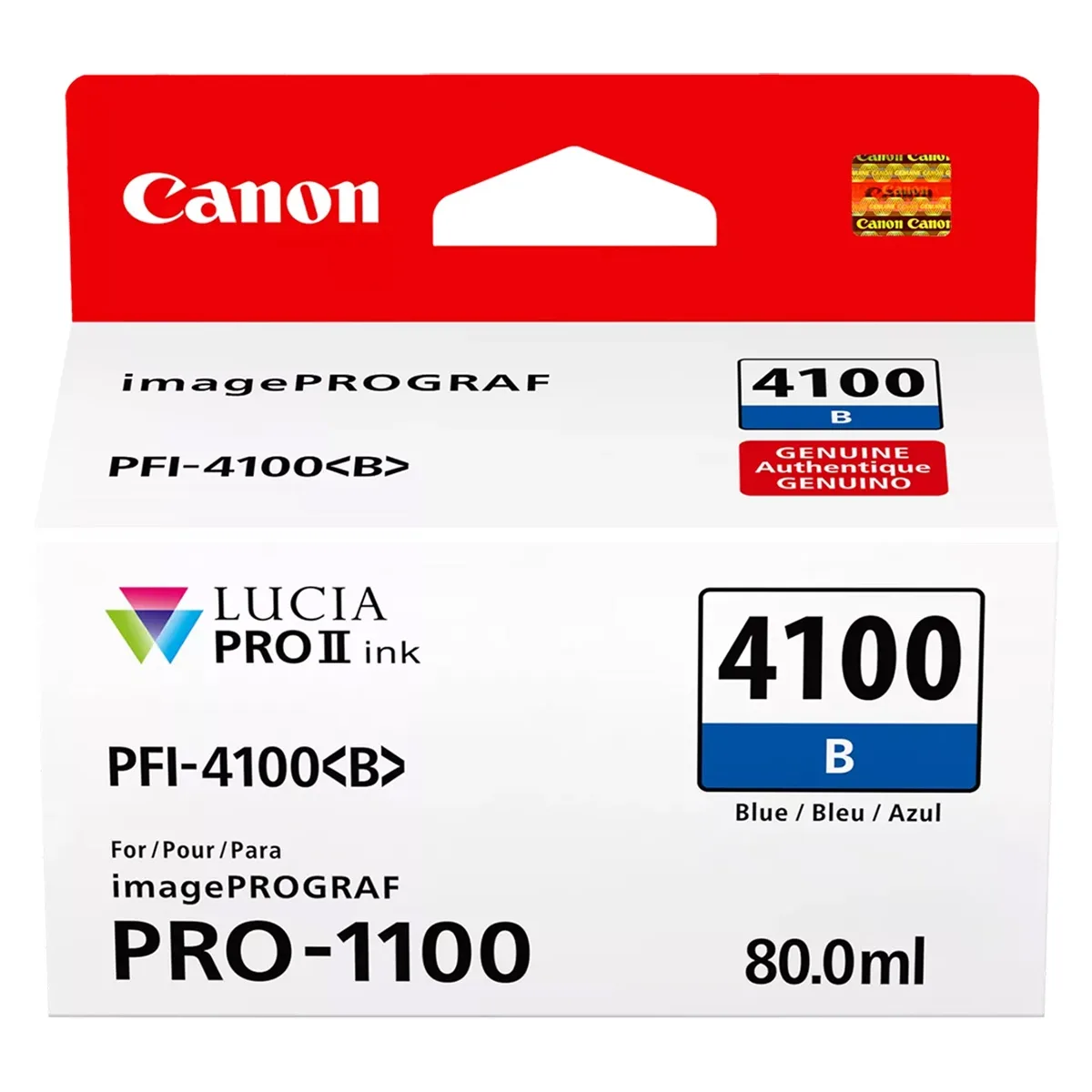 Canon Canon 6786C002 PFI-4100 80ml Pigment Ink Tank Blue — product photo