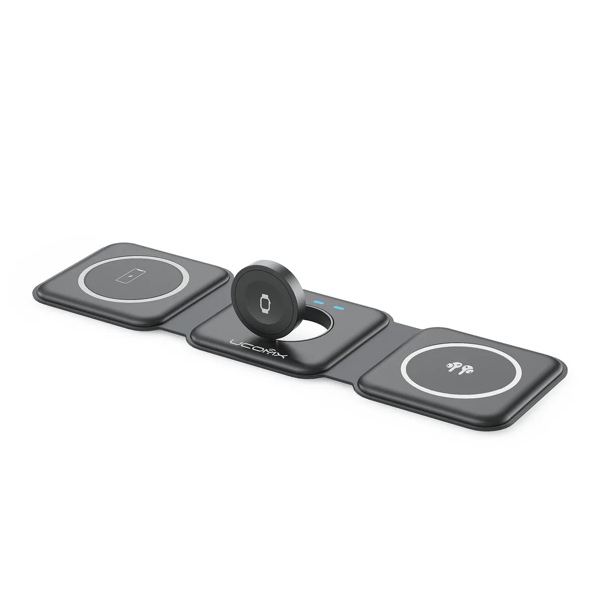UCOMX UCOMX Nano 3-in-1 Magnetic Foldable Wireless Charger Black — product photo