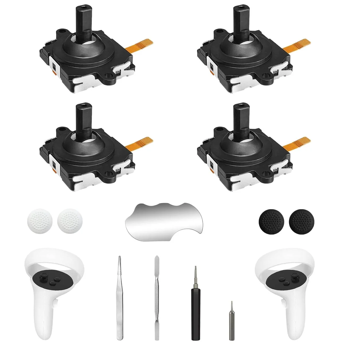  OLCLSS Joystick Replacement Kit for Quest 2 &amp; Quest 3 Controllers, Black — product photo