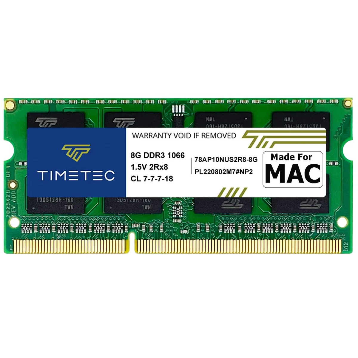 Timetec Timetec Hynix IC 8GB DDR3 1066MHz CL7 1.5V 204-Pin SODIMM laptop RAM — product photo