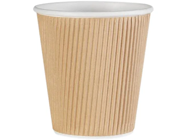 Genuine Joe Genuine Joe 11256PK Ripple Hot Cups 25 Pack 10.00 fl oz — product photo