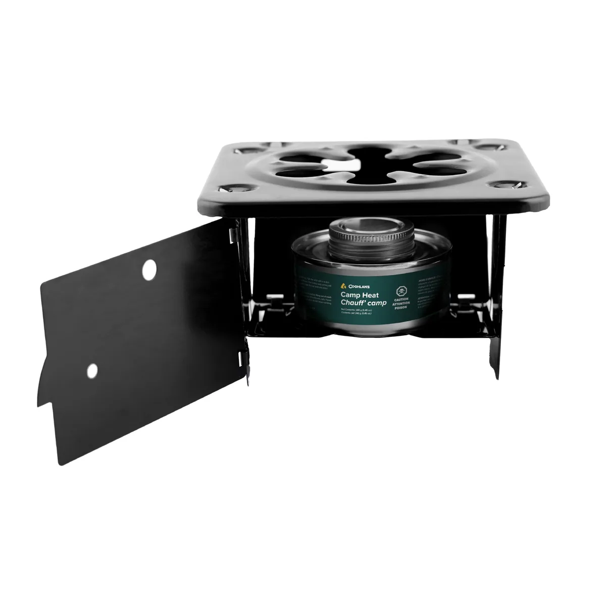 Red folding stove, stainless steel, 6.5 in square, 16 oz