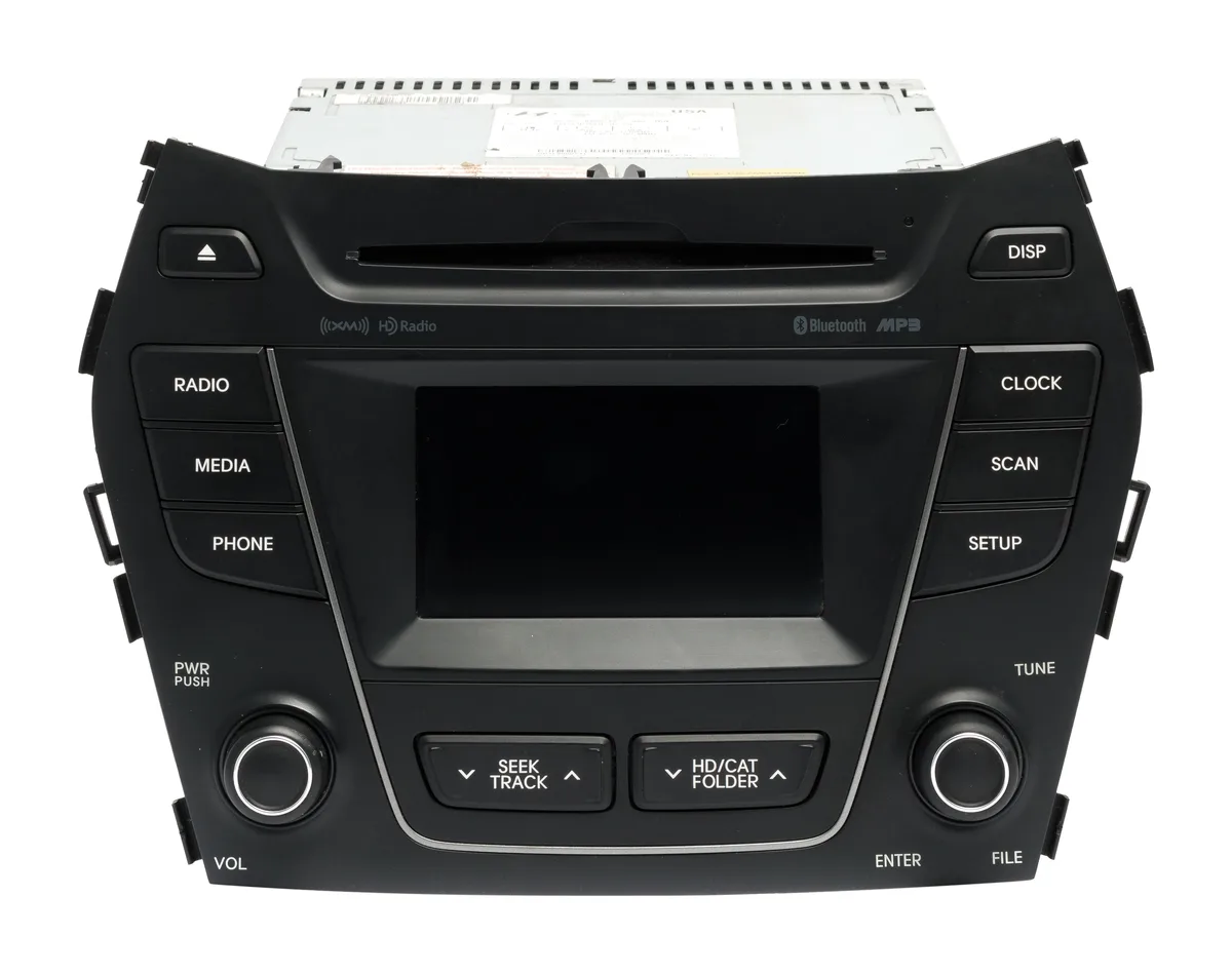 1 Factory Radio 1 Factory Radio 96180-B89514X Receiver 2013-2016 Hyundai Santa Fe AM FM Satellite Bluetooth CD MP3 — product photo