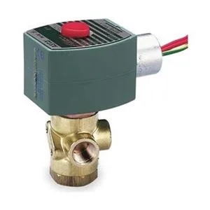 Red Hat Red Hat 8320G172 3-Way 2-Position Configurable 1/4 in Pipe Brass Solenoid Valve — product photo