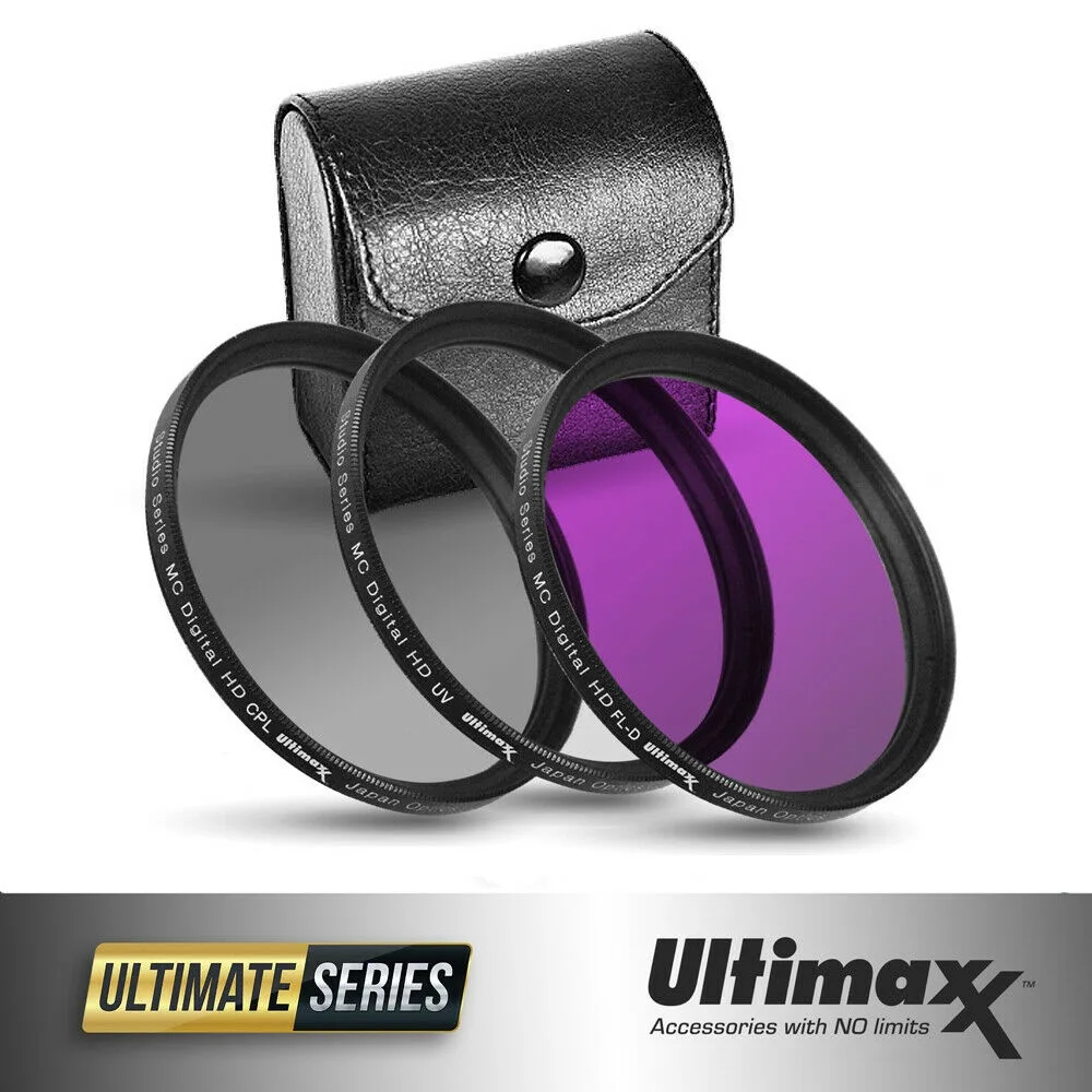 Ultimaxx Ultimaxx 3-Piece 55 mm camera filter kit — product photo