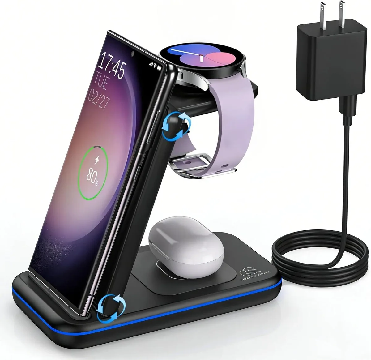 Luisport Luisport 3-in-1 Wireless Charger Black — product photo