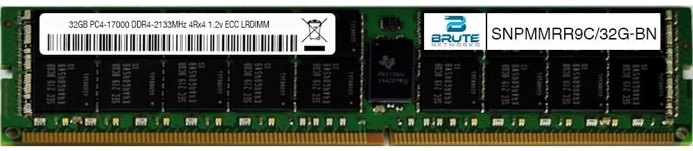 Brute Networks Brute Networks Dell Compatible 32GB DDR4-2133 ECC LRDIMM 4Rx4 CL15 1.2V — product photo