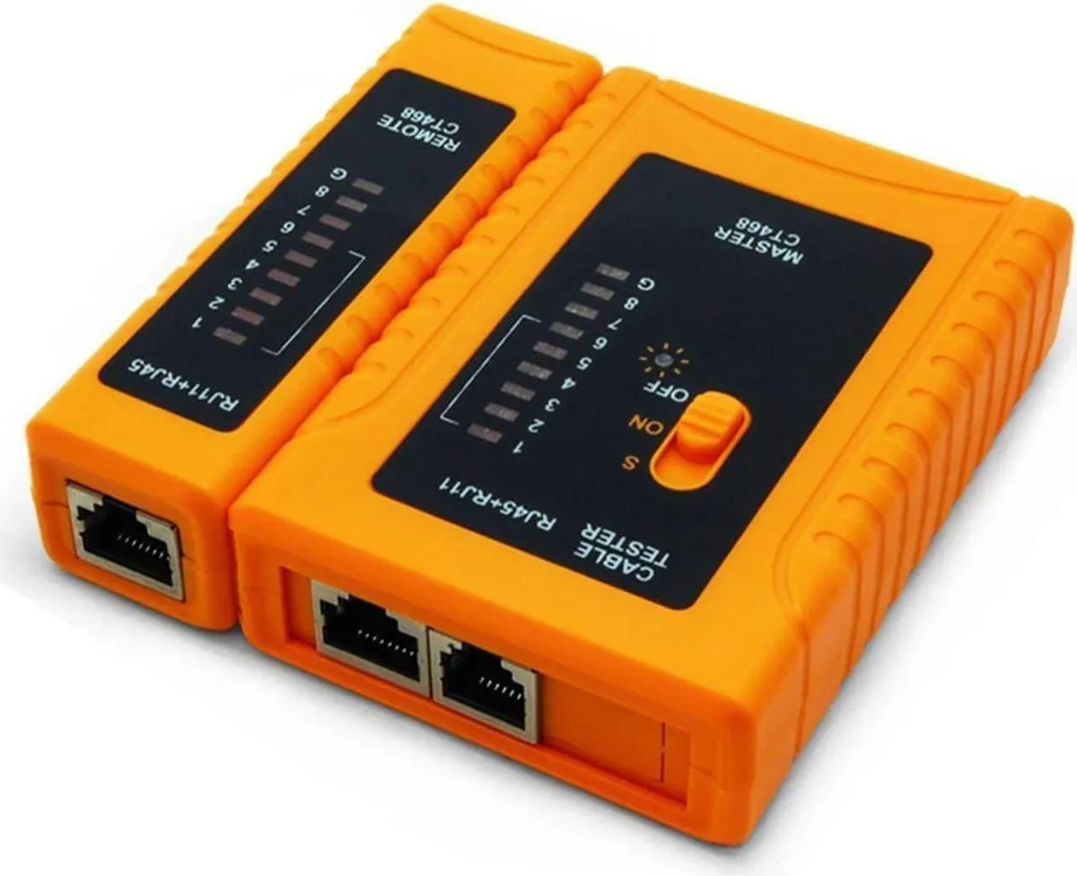 Vszerda Vszerda RJ45 RJ11 RJ12 CAT5 CAT6 CAT7 Network Ethernet Cable Tester — product photo