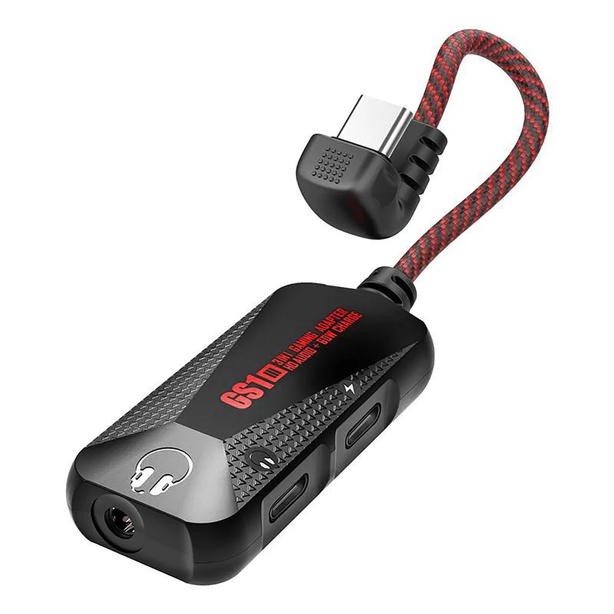 C&N C&N GS1 USB-C 3-in-1 Audio Adapter 60W PD 32bit/384kHz 90° — product photo