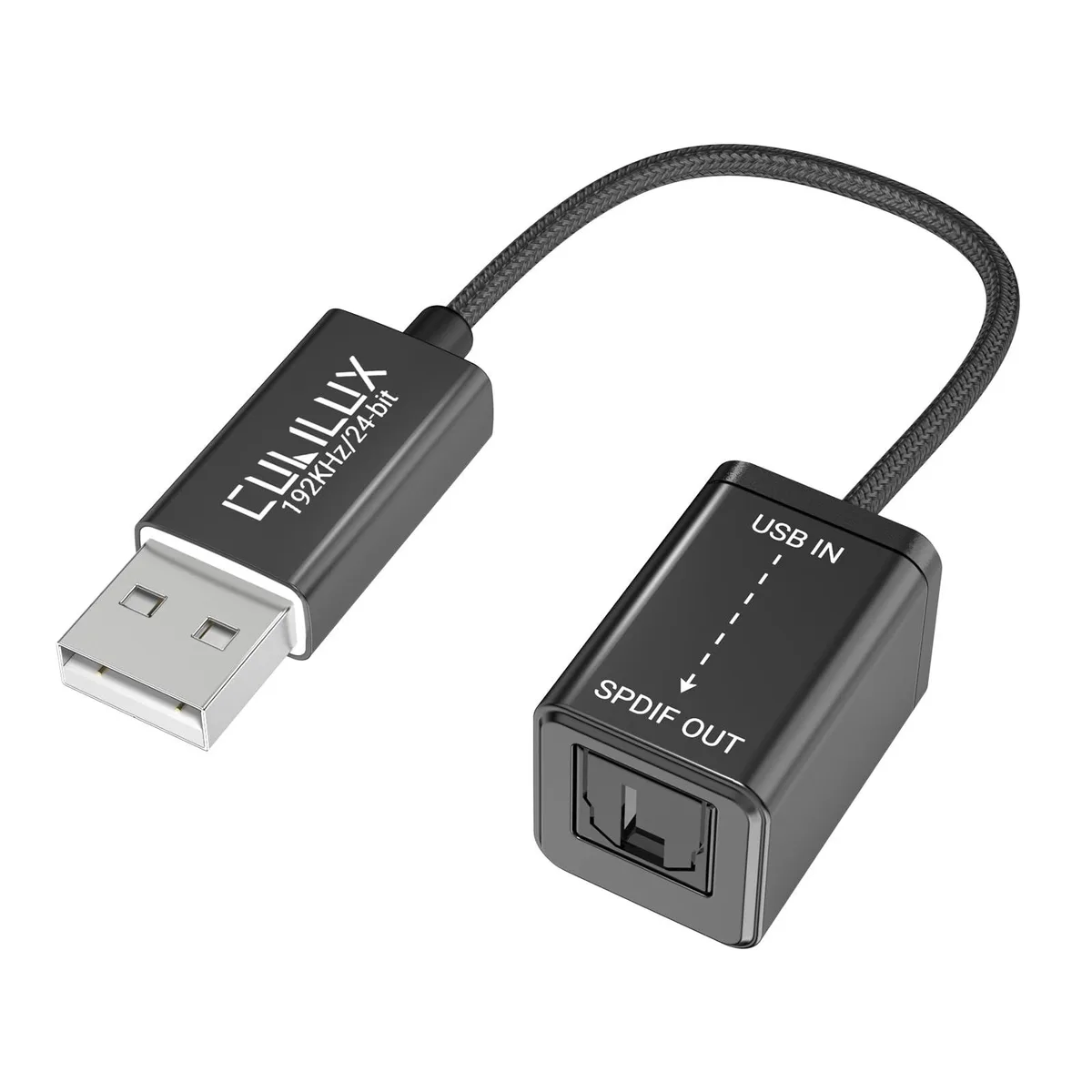  Cubilux Z10-15BK USB A to TOSLINK Optical Audio Adapter — product photo