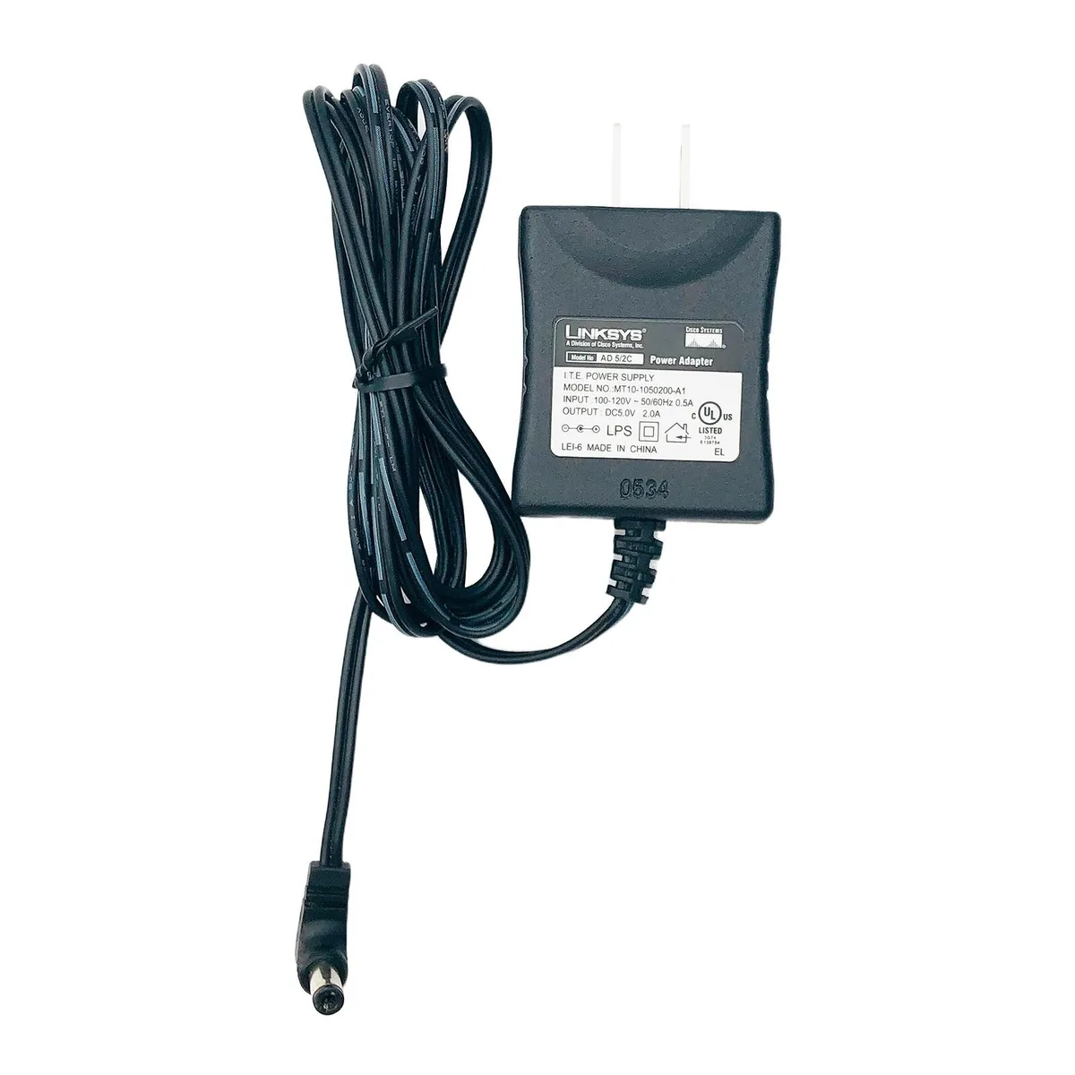 Linksys Linksys MT10-1050200-A1 power adapter 5V 2A 5.5x2.5mm — product photo