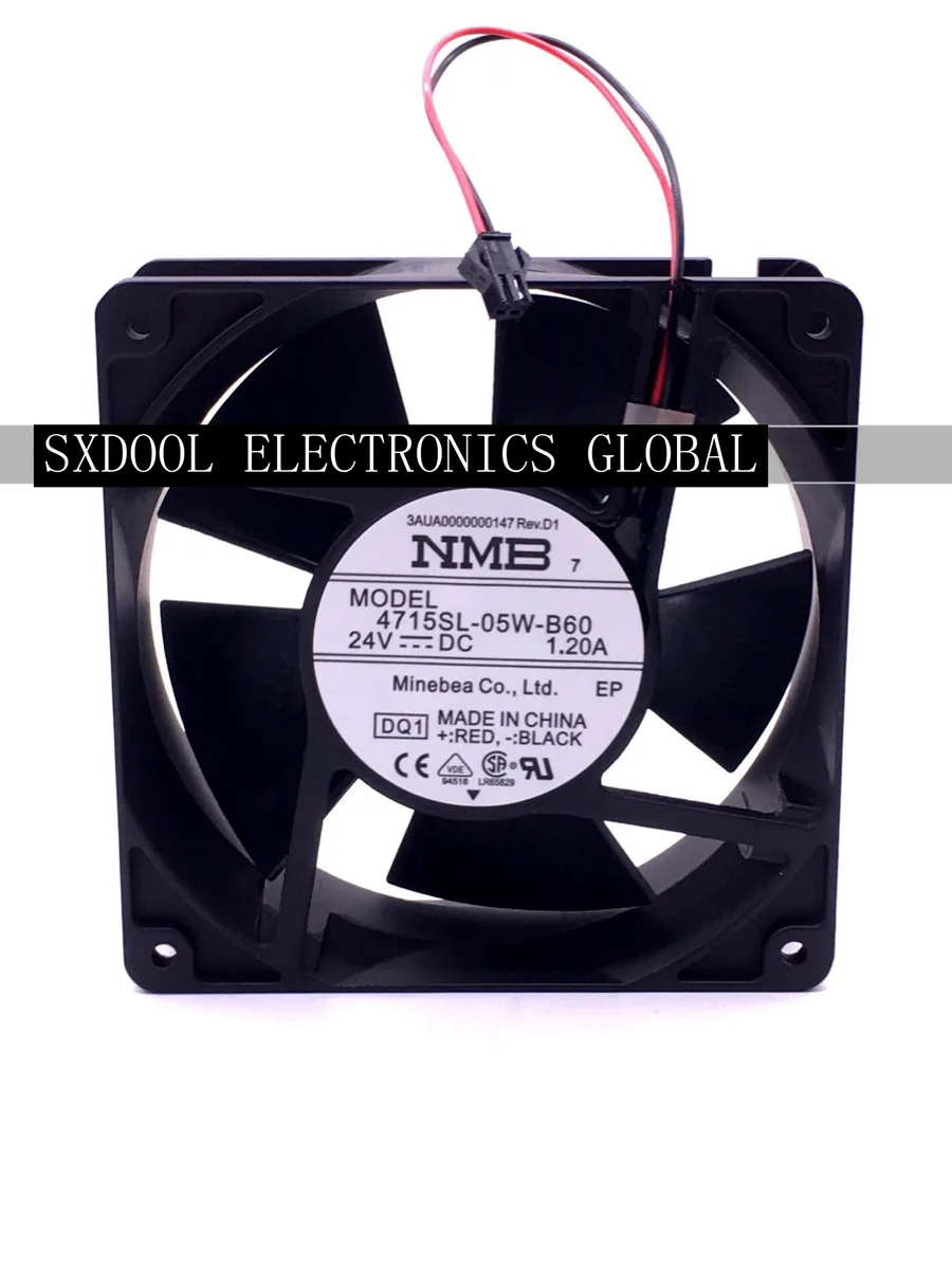 SXDOOL SXDOOL 4715SL-05W-B60 24V 1.2A 120x120x38mm case fan — product photo