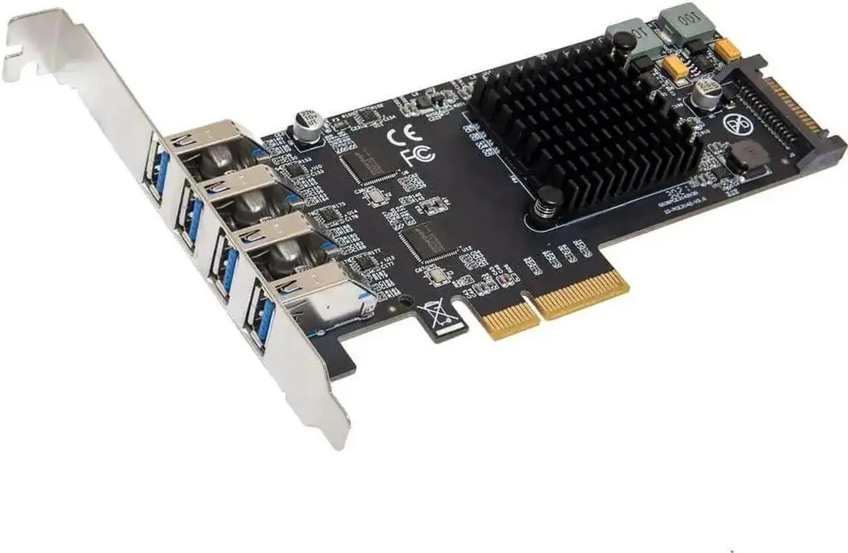 Vszerda Vszerda USB 3.2 10 Gbps 4-Port PCIe 3.0 x4 ASM3142 — product photo