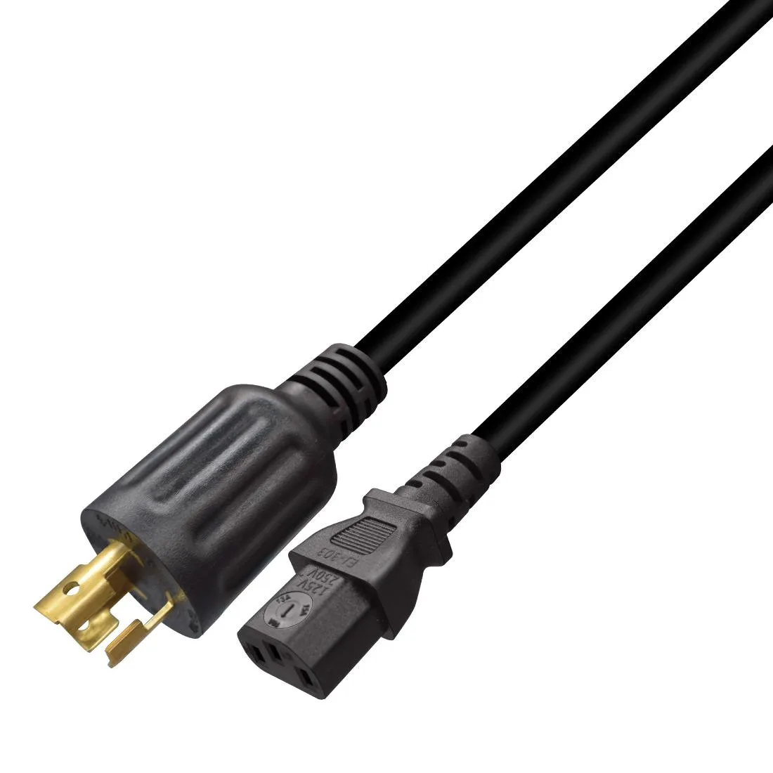 TeKit TeKit L5-15P to C13 Power Extension Cord 10ft 18/3 SJT 15A 125V — product photo