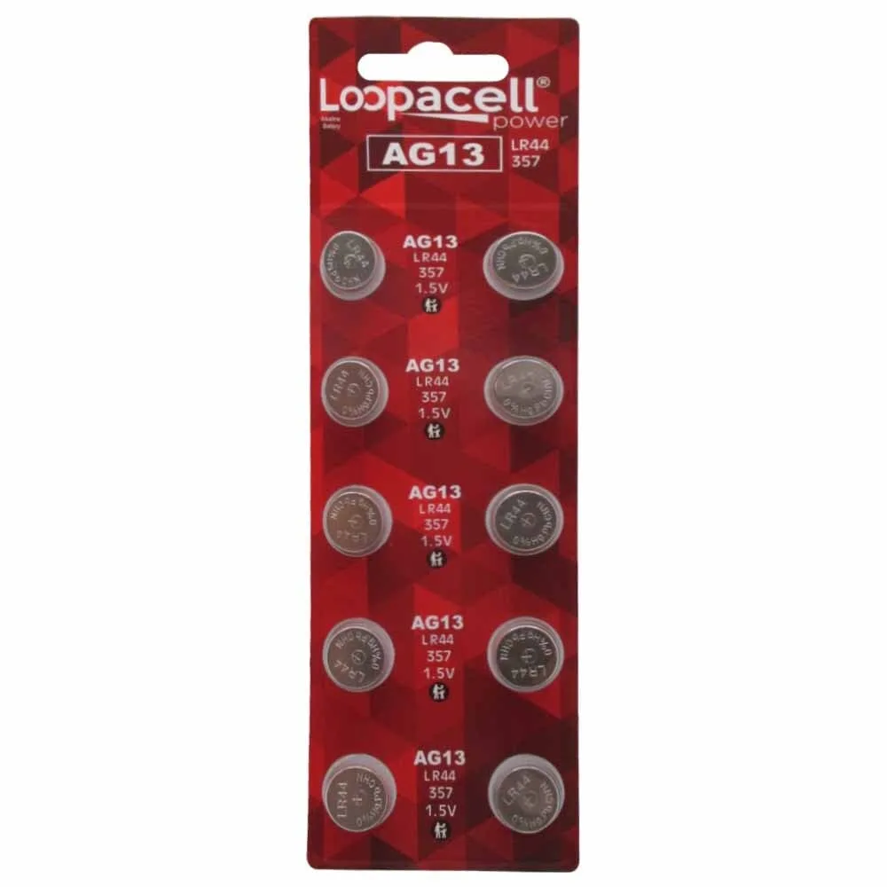 No Sew No Sew AG13 LR44 L1154 357 76A A76 Button Cell Battery 10 Pack — product photo