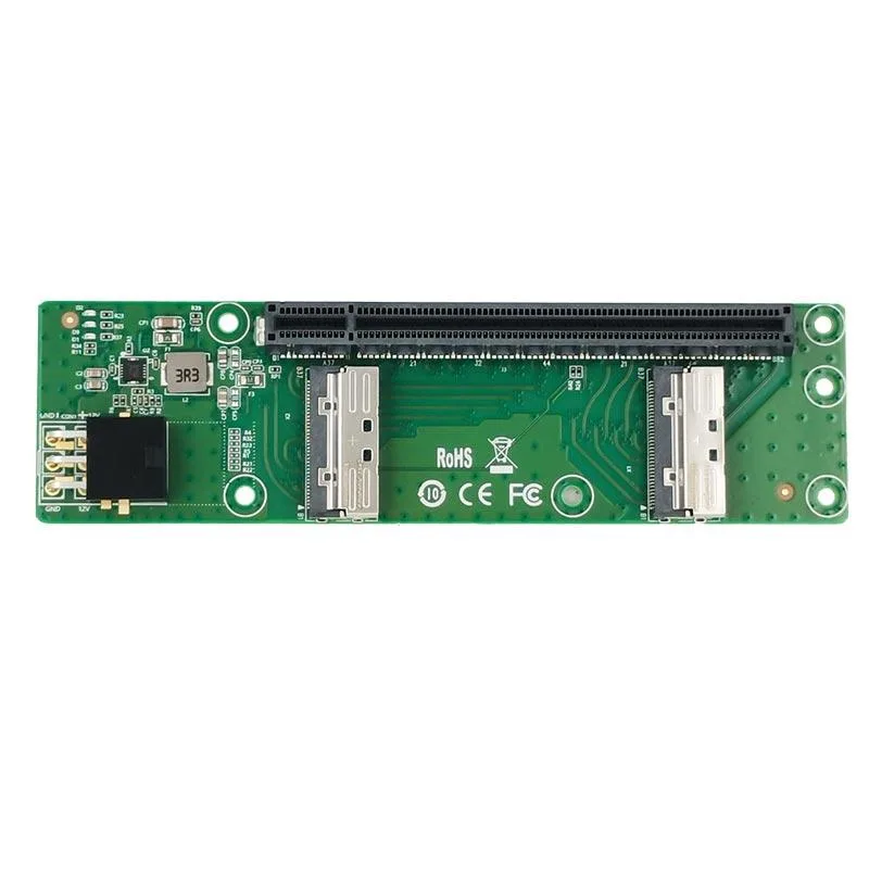 eshinreal eshinreal 2-Port MCIO to PCIe 5.0 x16 Adapter Card — product photo
