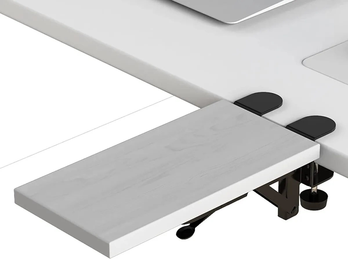 BFKK BFKK Ergonomics Desk Extender Tray 11.8"x5.9" White — product photo