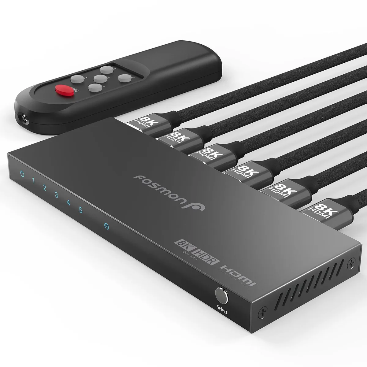 Fosmon Fosmon HD8235FH 5-Port 8K HDMI 2.1 Switch video accessory — product photo