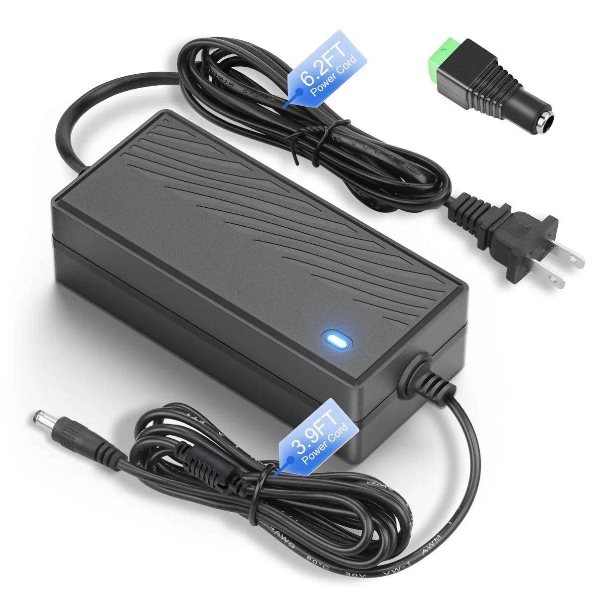 KEHIPI KEHIPI ALT-1205 12V 5A 60W power adapter 5.5x2.5mm plug 10.1ft cord — product photo