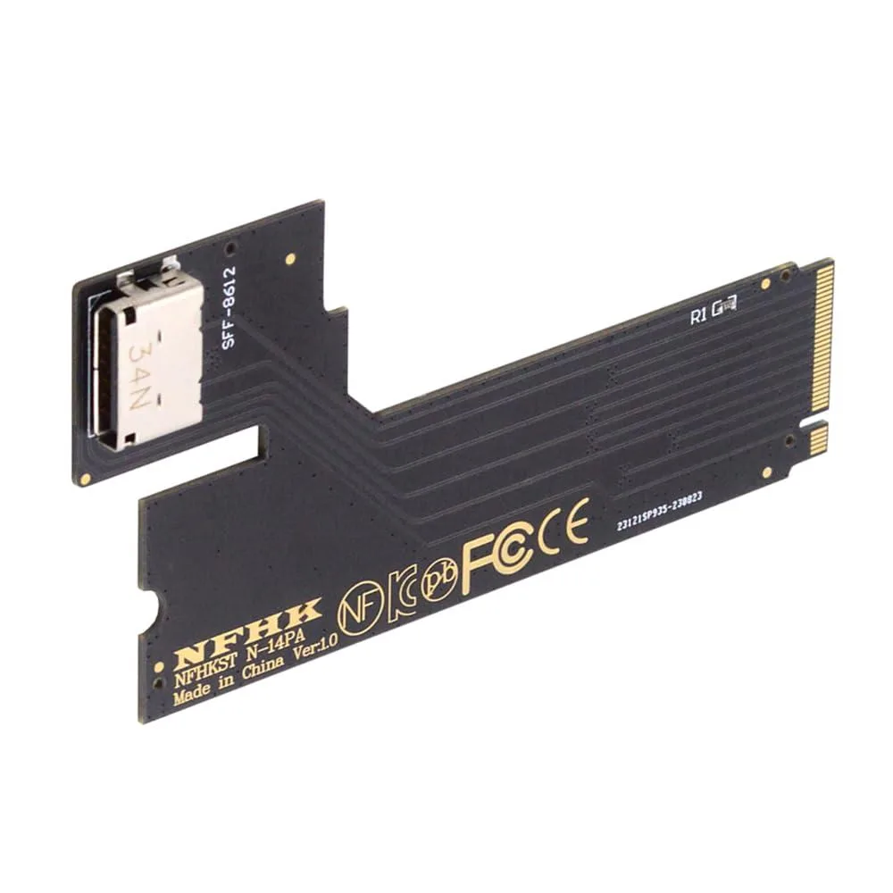 Fervit Fervit PCI-E 4.0 M.2 M-Key to Oculink SFF-8612 SFF-8611 Host Adapter for 2022 2023 ThinkBook 14+ — product photo