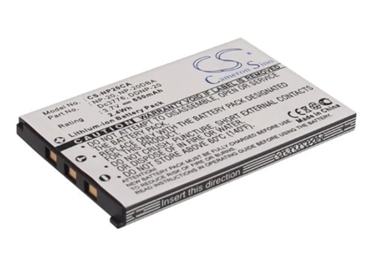  Cameron Sino EX-S880 camera battery 650mAh 3.7V — product photo