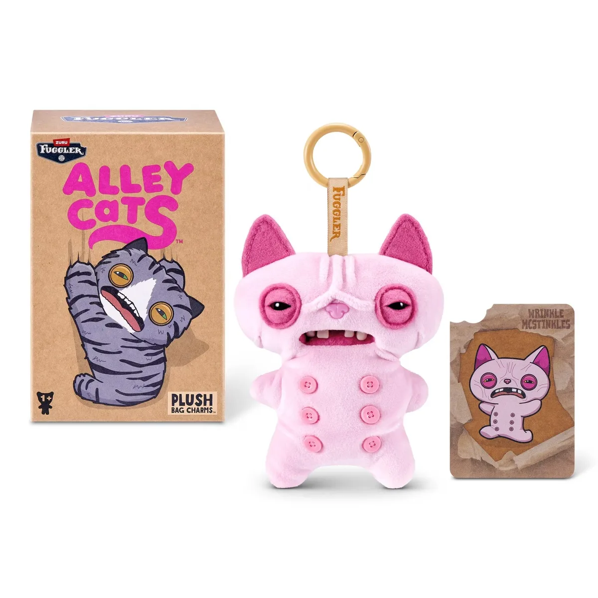 Zuru Zuru Fuggler Mini Alley Cat Series 1 5 Inch Keyring Plush Toy — product photo