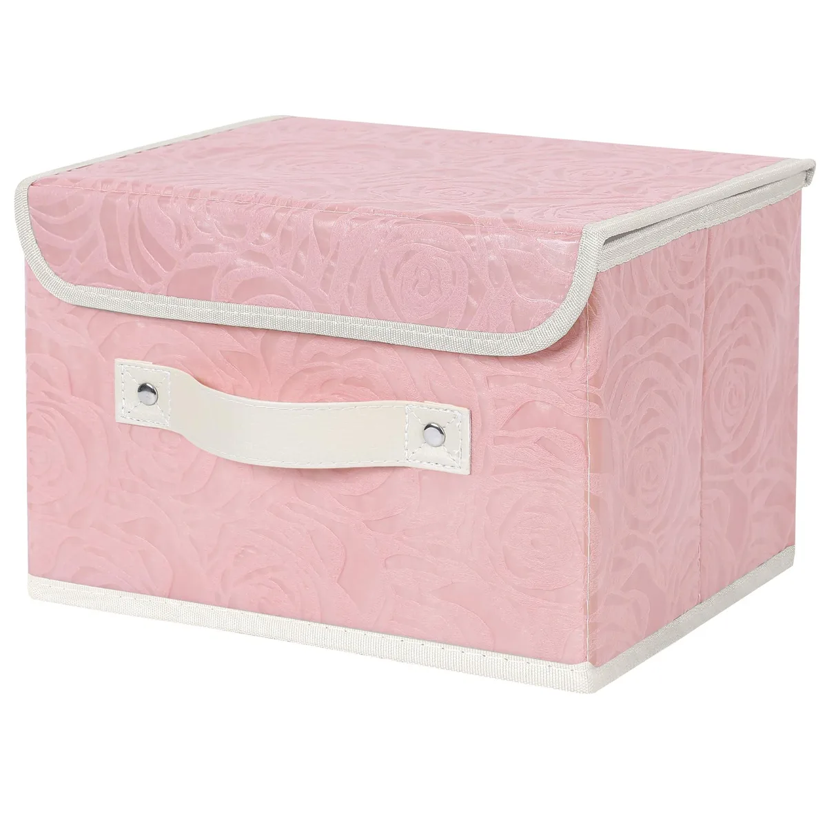 ANMINY Toy Storage Small Rose Print Pink 10x8x7 — product photo
