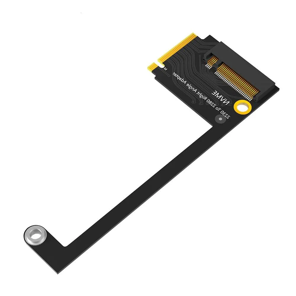 Fervit Fervit M.2 2230 to 2280 NVME PCIe 4.0 Adapter for ROG Ally Green 90-degree — product photo