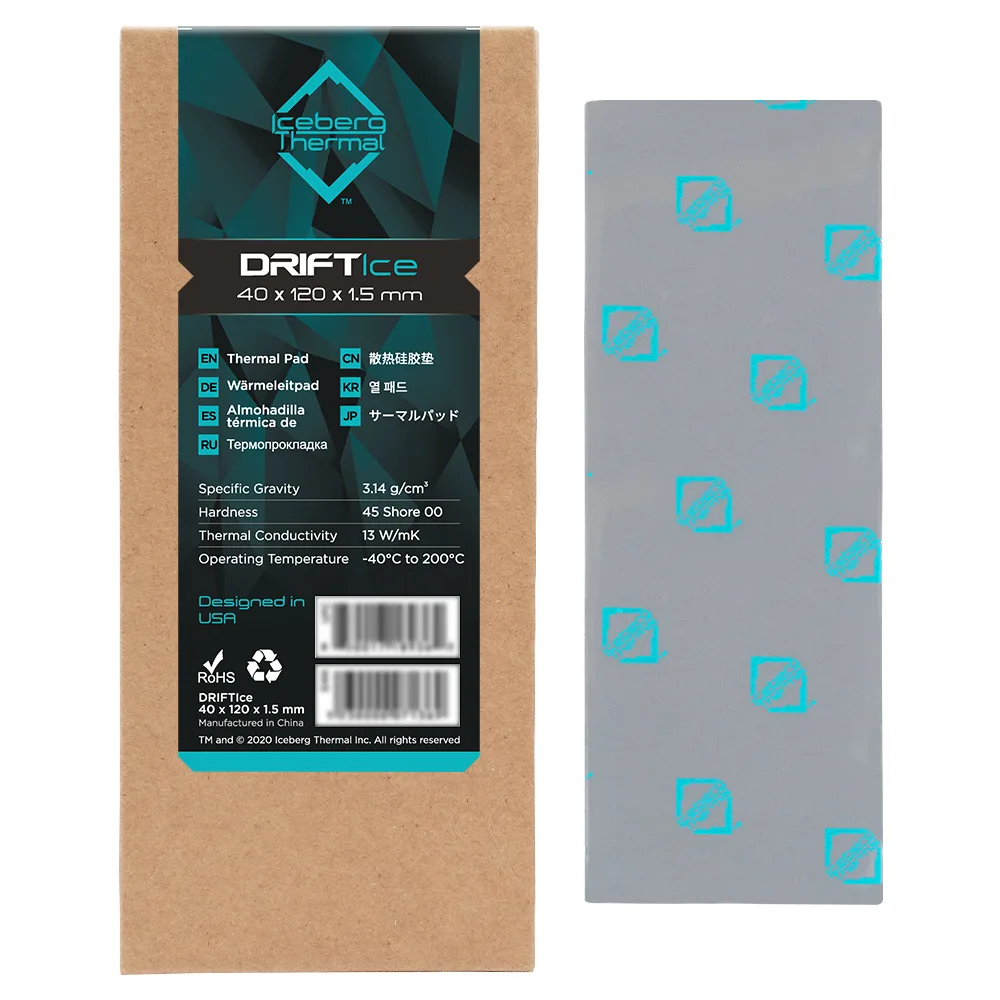 Iceberg Thermal Inc Iceberg Thermal DRIFTIce 120 x 40 x 1.5mm 13 W/mK — product photo