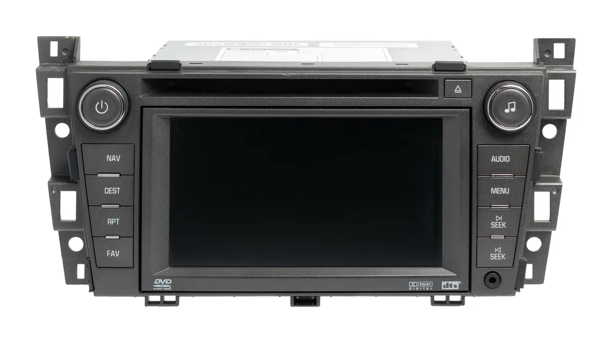 1 Factory Radio 1 Factory Radio Receiver 25837571 Cadillac SRX 2007-08 AM FM 6 Disc CD Navi Aux U2V — product photo