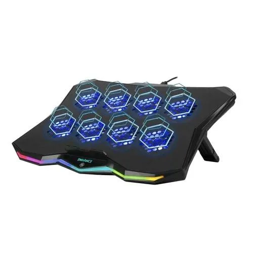 NShi NShi 8-Fan Laptop Cooling Pad 13-17.3" RGB USB Hub — product photo