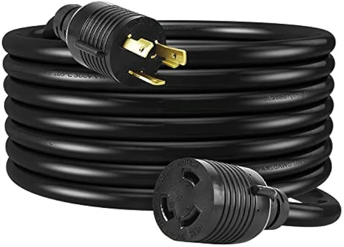usbroway usbroway L6-30P to L6-30R Extension Cord 10GA 25FT 30A 250V — product photo