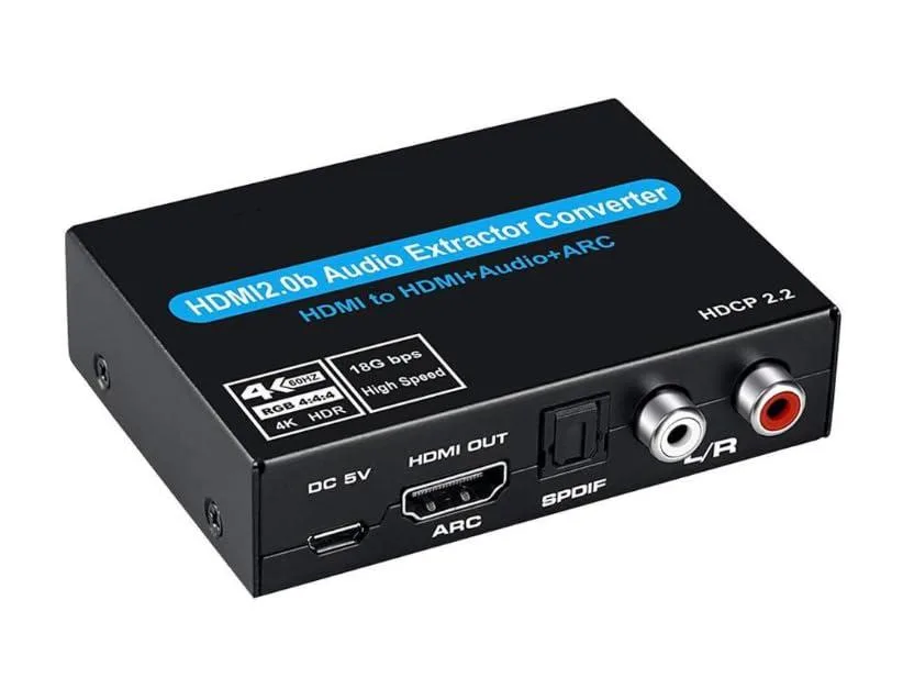 Vszerda Vszerda HDMI Audio Extractor 4K 60Hz Optical 3.5mm RCA ARC — product photo