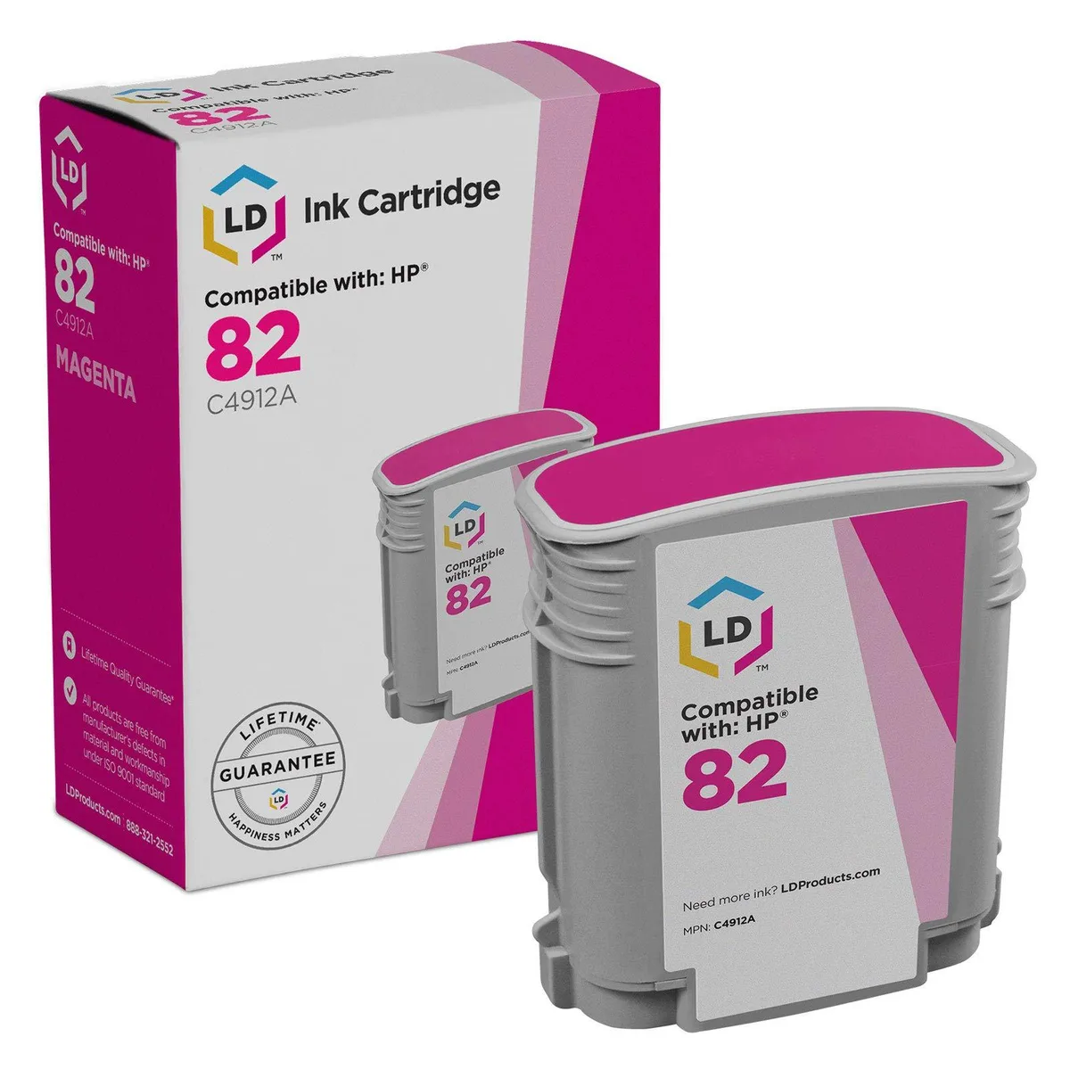 LD Products LD Products HP 82 C4912A Magenta Ink Cartridge 3200 Pages — product photo