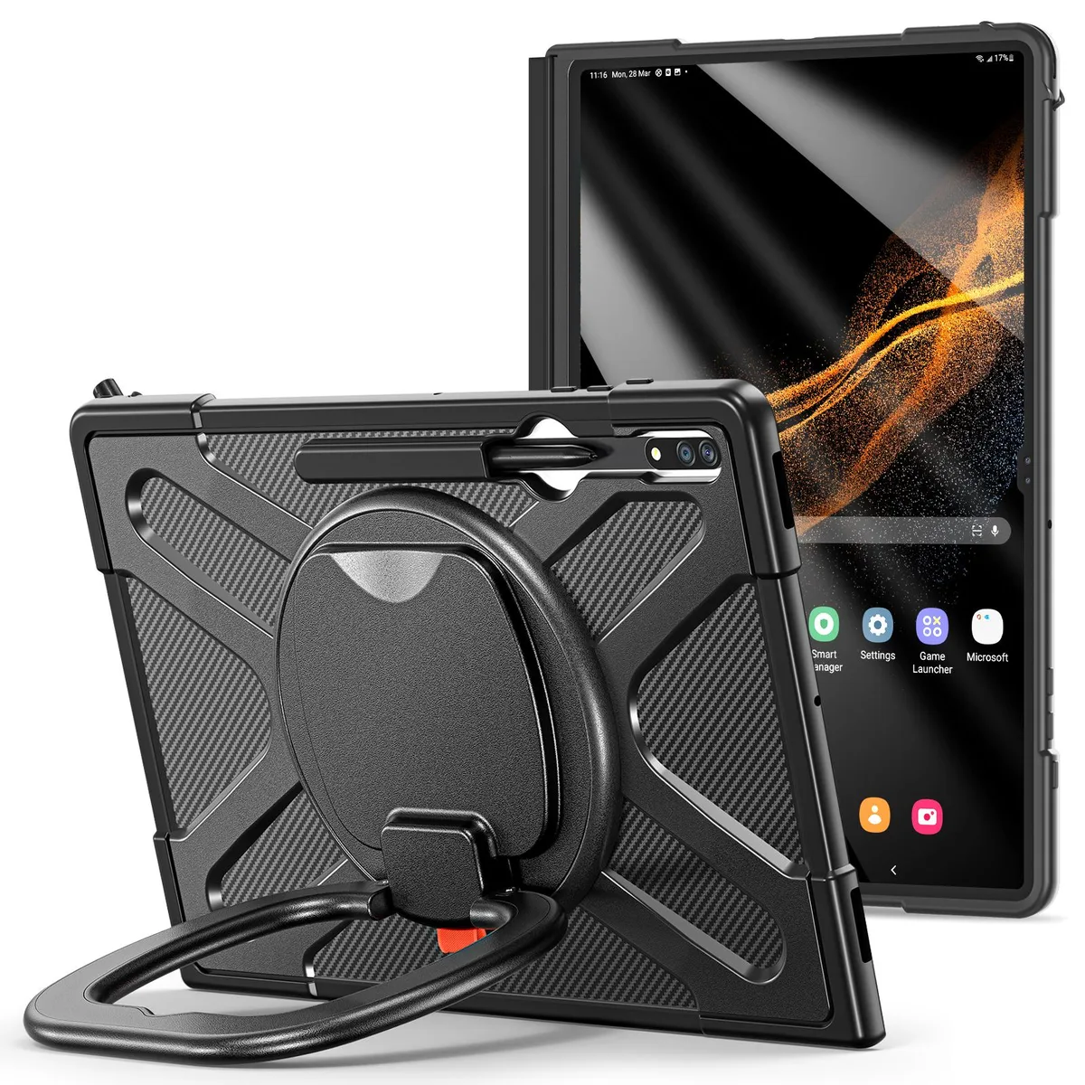 Werleo Werleo protective case Samsung Galaxy Tab S9 Ultra S8 Ultra 14.6 inch SM-X910/X916B/X918U/X900/X906 black — product photo