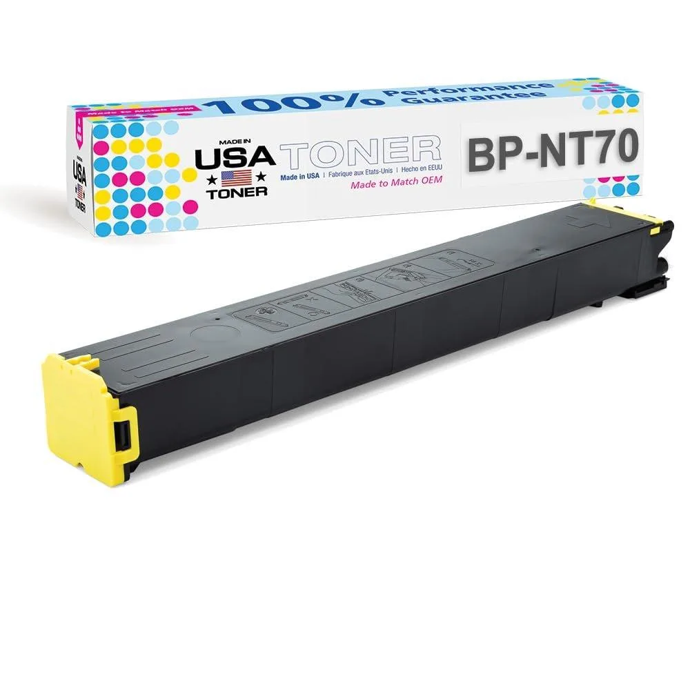 MADE IN USA TONER MADE IN USA TONER Compatible Sharp BP-NT70YA Yellow Toner Cartridge BP-60C45 24000 Pages — product photo