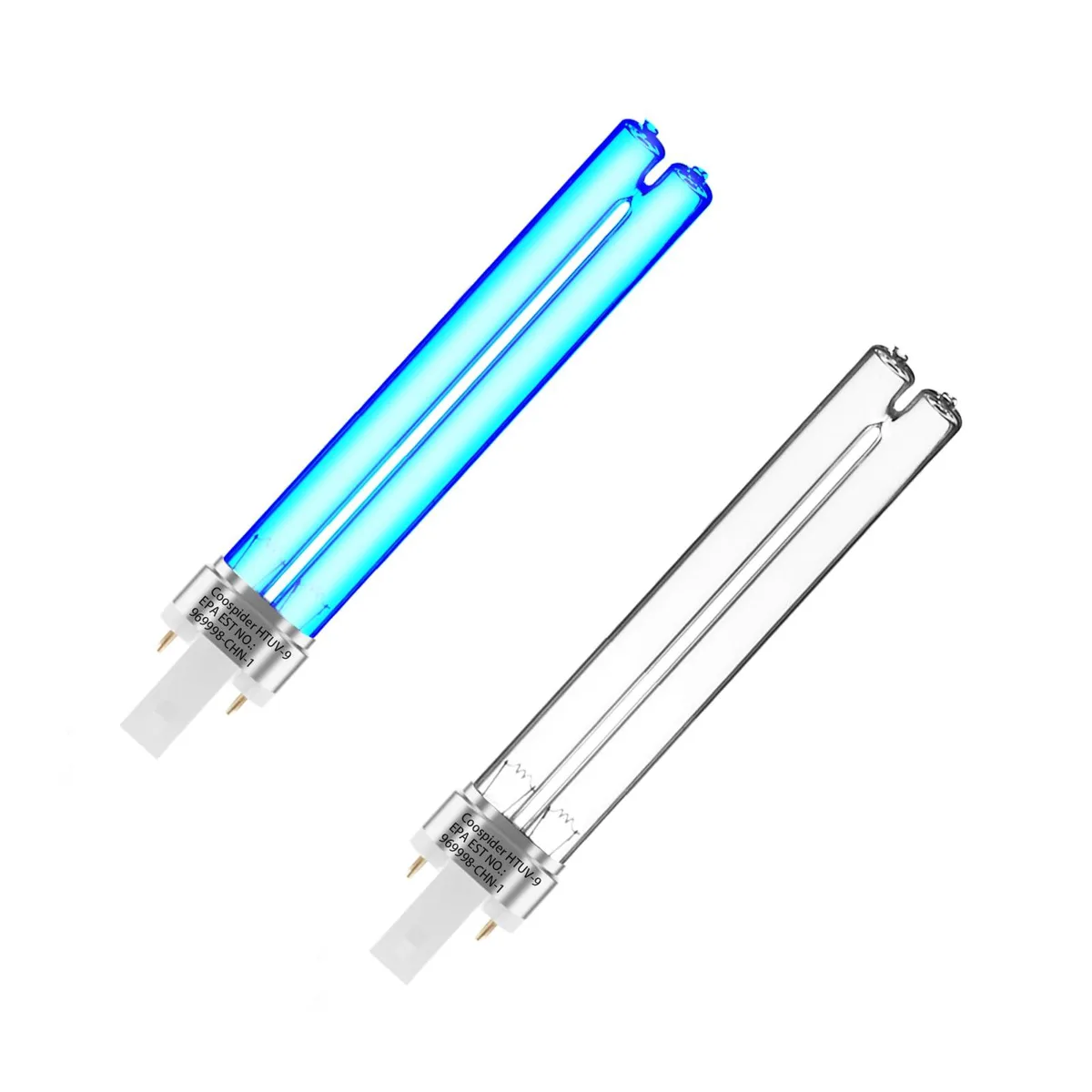  coospider-repta 9w-uvc 9 W G23 UV light fixture 2 pcs — product photo