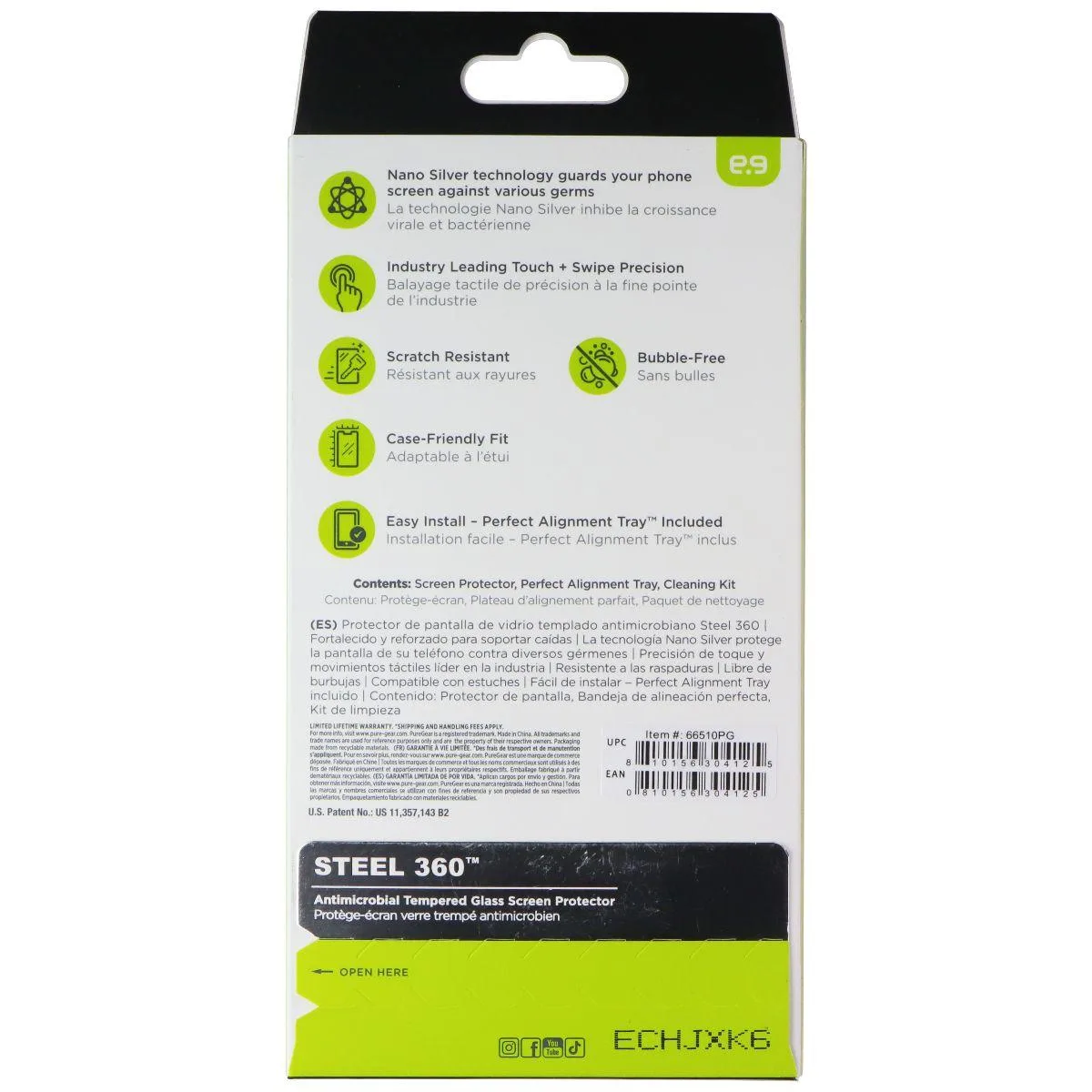PureGear PureGear Steel 360 tempered glass cover for Galaxy S25+ — product photo