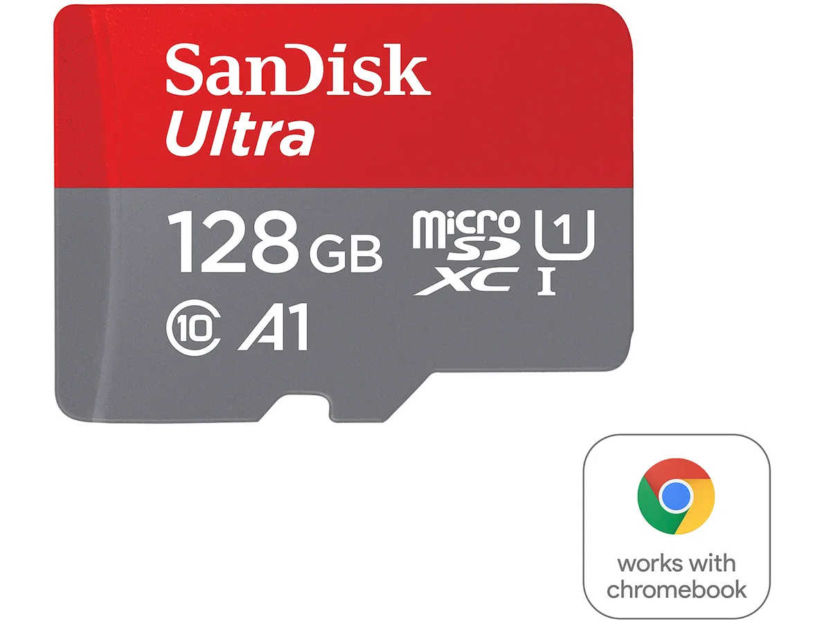 SanDisk SanDisk Ultra microSDXC 128GB A1 UHS-I/U1 Class 10 SDSQUA4-128G-GN6FA memory card — product photo