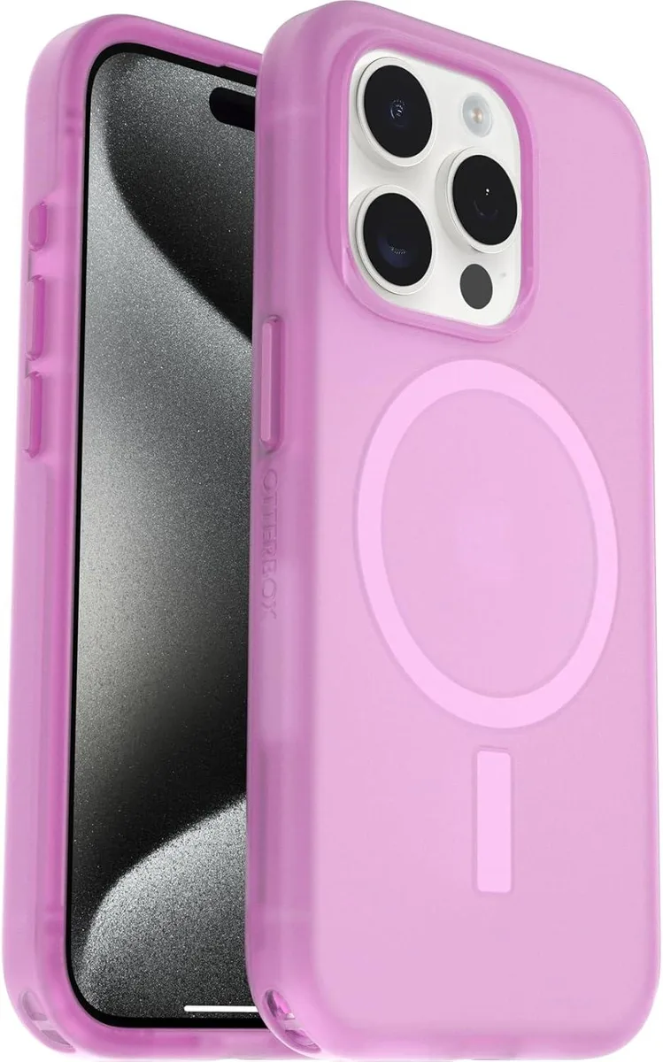 OtterBox OtterBox Symmetry Series Soft Touch Case iPhone 15 Pro Beet It Pink — product photo