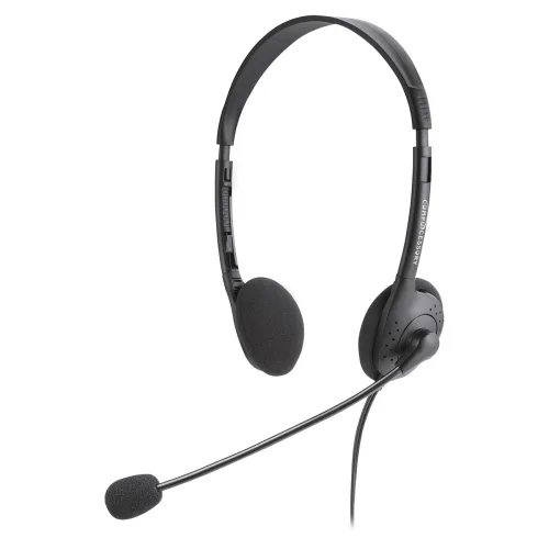 Compucessory Compucessory CCS15154 stereo headphones with microphone 71 in cord black — product photo