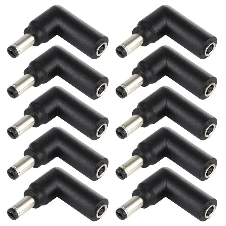 eForChina eForChina 4.5 x 3.0mm Female to 5.5 x 2.1mm Male Elbow Adapter 10 PCS — product photo