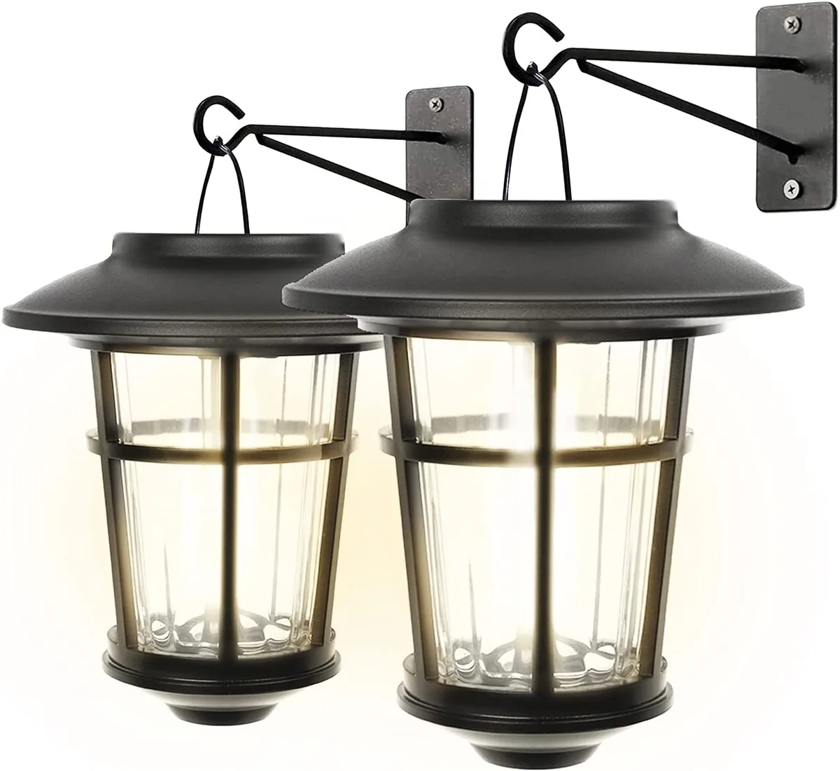 Home Zone Security Home Zone Security ELJ7607G wall sconce, Black, 2-Pack, 15 lumens — product photo