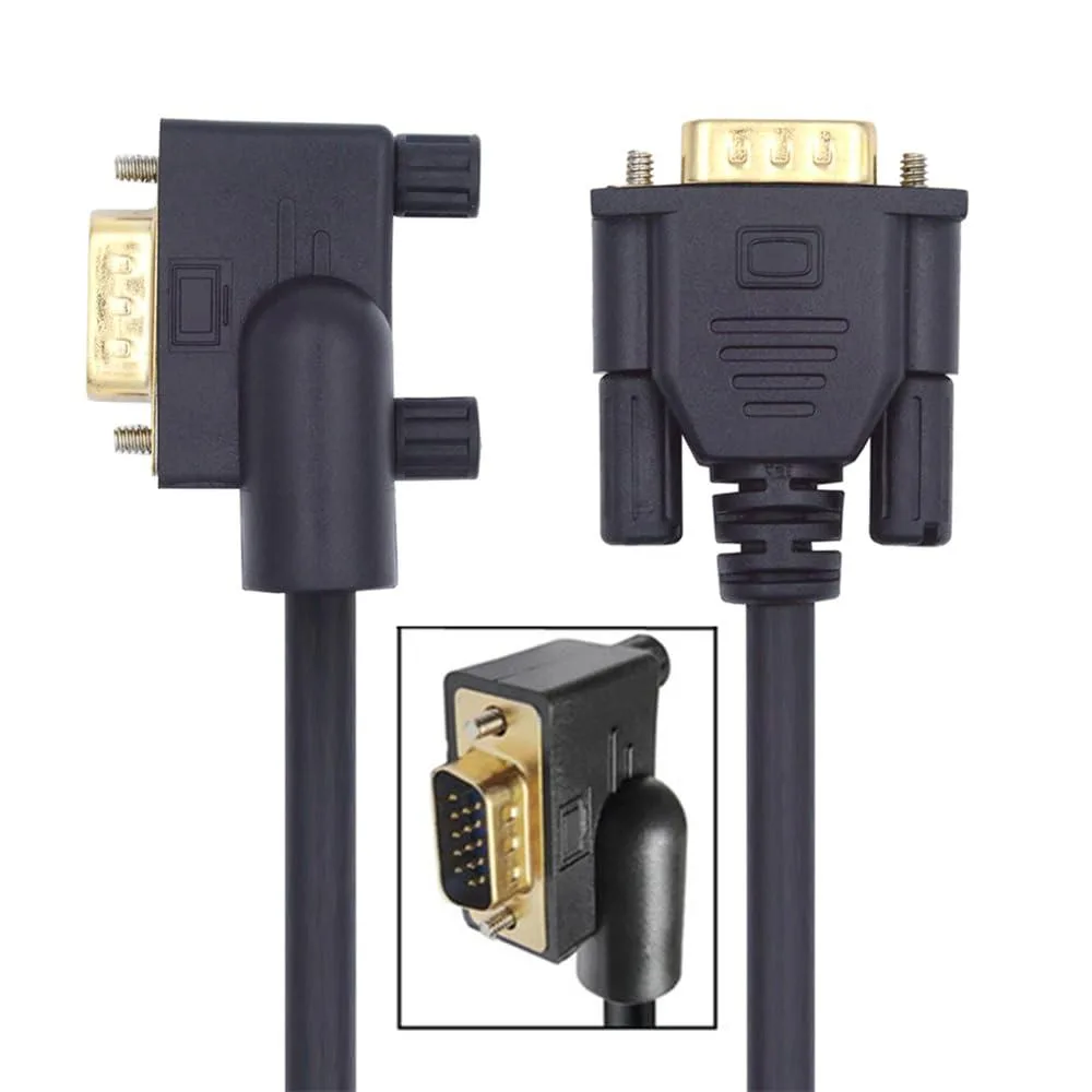 Vszerda Vszerda 90° VGA RGB Cable Right-Angled Male to Straight Male 3COAX+6C 1m/3.3ft — product photo