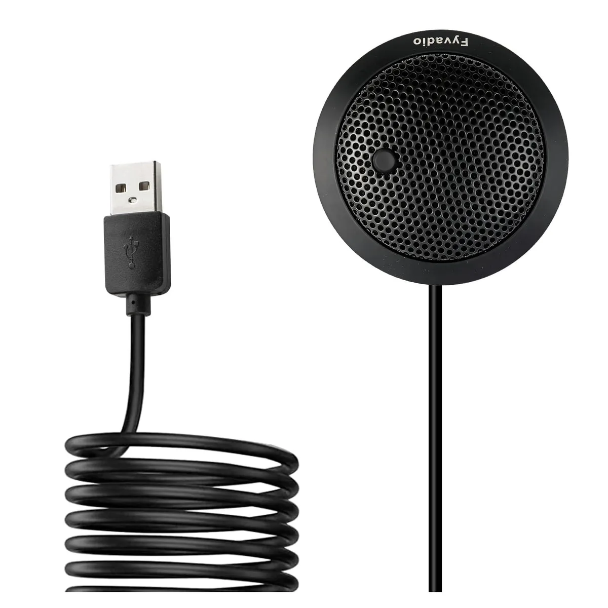  Fyvadio HY-MIC07 USB Microphone Omnidirectional 2M Mute Button 360° 62mm 15mm 0.17kg — product photo