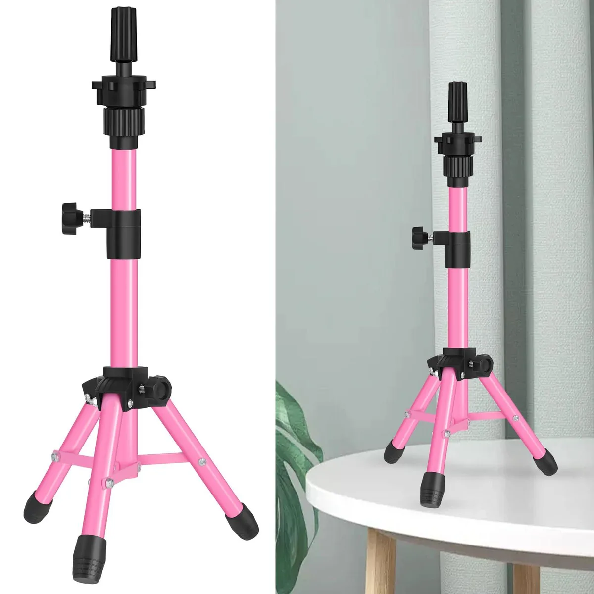  Avid 25 Inch Wig Stand Tripod Pink 2024040501 — product photo