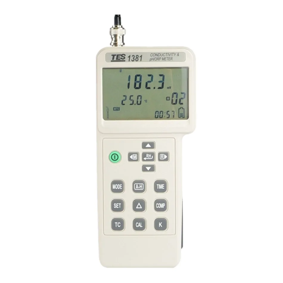 TES Electrical Electronic Corp. TES Electrical Electronic Corp. 1381K Conductivity &amp; pH/ORP Meter Resistivity Salinity electrician tool — product photo