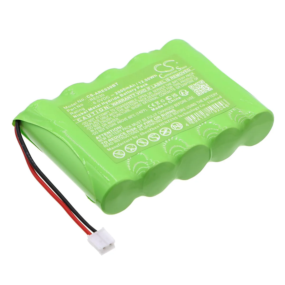  Cameron Sino Standard Battery for Alula RE030 2000mAh 6V — product photo