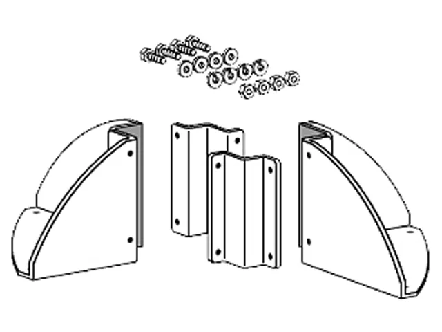 Ergotron Ergotron 60-366-100 3" x 3" Post Mounting Bracket — product photo