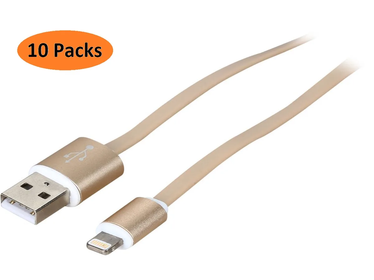 Nippon Labs Nippon Labs USB-LI-6-GL-10P 6 ft Lightning cable 10 pack — product photo